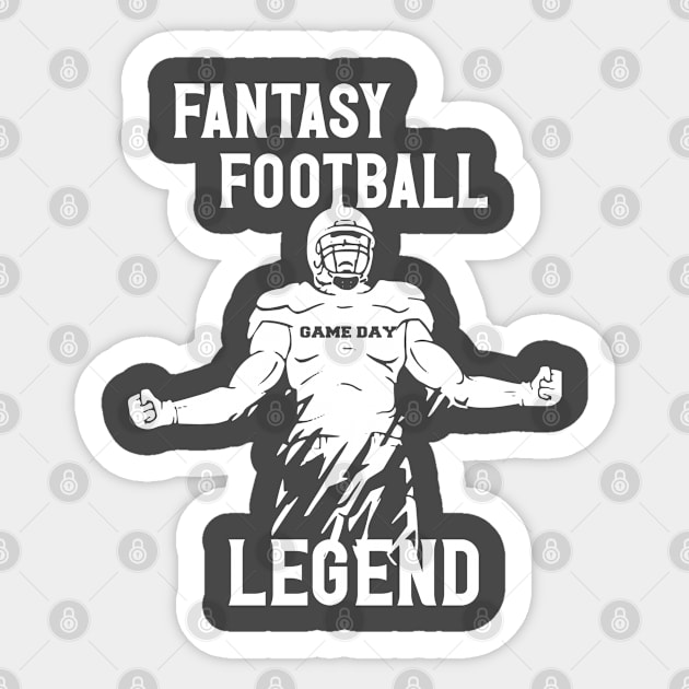 Fantasy Football Legend Sticker by RKP'sTees